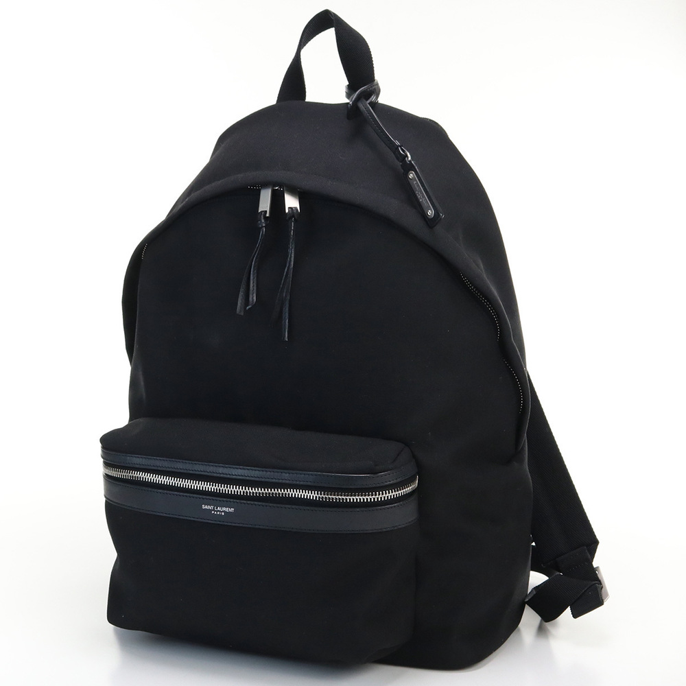 Saint Laurent City Backpack Nylon Black